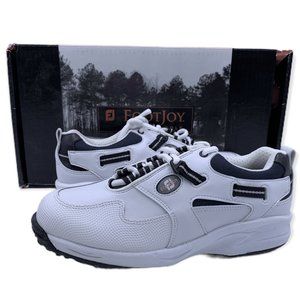 FOOTJOY Junior Golf Athletic Shoes White Blue Softspikes Sneaker Cleats Size 5M